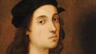 Roma, Scuderia del Quirinale, Raffaello autoritratto, olio su tavola. Roma, Scuderia del Quirinale, Raffaello autoritratto, olio su tavola.