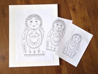 Stampate il disegno allegato in tre misure in base alle altezze delle tele. Stampate il disegno allegato in tre misure in base alle altezze delle tele.