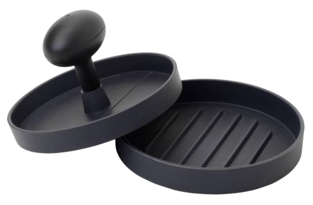 stampo pressa hamburger Grilltider di Ikea serve per pressare la carne ed ottenere la forma desiderata, usando la carne tritata acquistata dal negoziante di fiducia. È in alluminio rivestito antiaderente stampo pressa hamburger Grilltider di Ikea serve per pressare la carne ed ottenere la forma desiderata, usando la carne tritata acquistata dal negoziante di fiducia. È in alluminio rivestito antiaderente