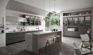 cucina ante riquadrate aran vita bella laccato opaco grigio grafite isola cucina ante riquadrate aran vita bella laccato opaco grigio grafite isola