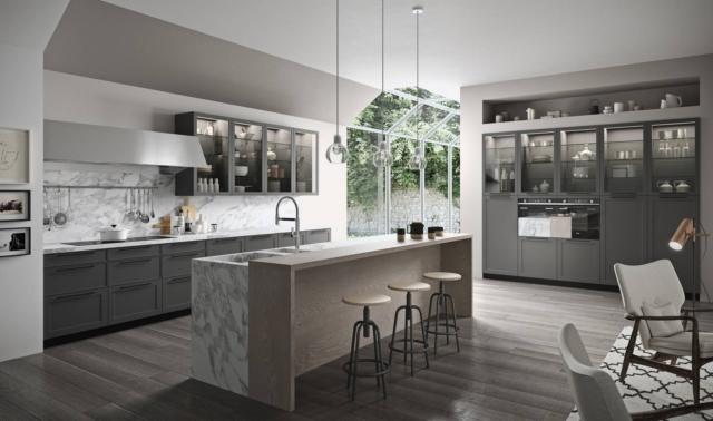 cucina ante riquadrate aran vita bella laccato opaco grigio grafite isola cucina ante riquadrate aran vita bella laccato opaco grigio grafite isola