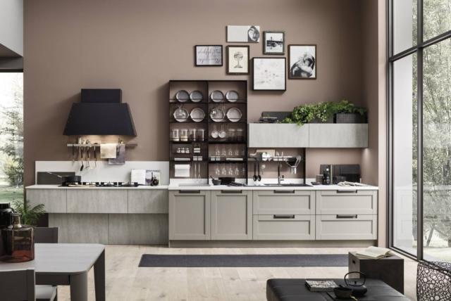 cucina ante riquadrate arrex eva legno laminato effetto cemento lineare cucina ante riquadrate arrex eva legno laminato effetto cemento lineare