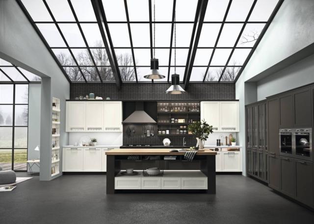 cucina ante riquadrate snaidero hera laccato opaco nero nobilitato rovere moon cucina ante riquadrate snaidero hera laccato opaco nero nobilitato rovere moon