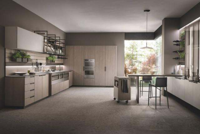 cucina effetto legno chiaro scavolini mia decorativo rovere gessato cucina effetto legno chiaro scavolini mia decorativo rovere gessato
