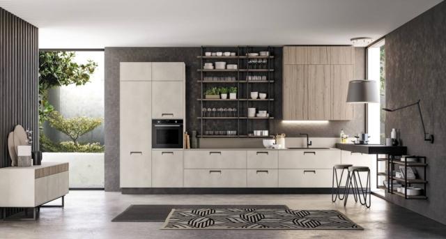 cucina pensili effetto legno chiaro lube round pet rovere kamut lineare cucina pensili effetto legno chiaro lube round pet rovere kamut lineare