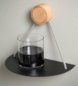 mensolina semicerchio metallo nero corda ever life design ring kitchen mensolina semicerchio metallo nero corda ever life design ring kitchen