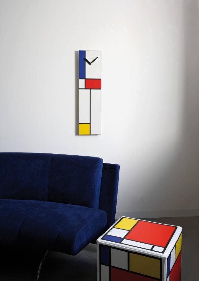 orologio da parete mondrian di creativando orologio da parete mondrian di creativando