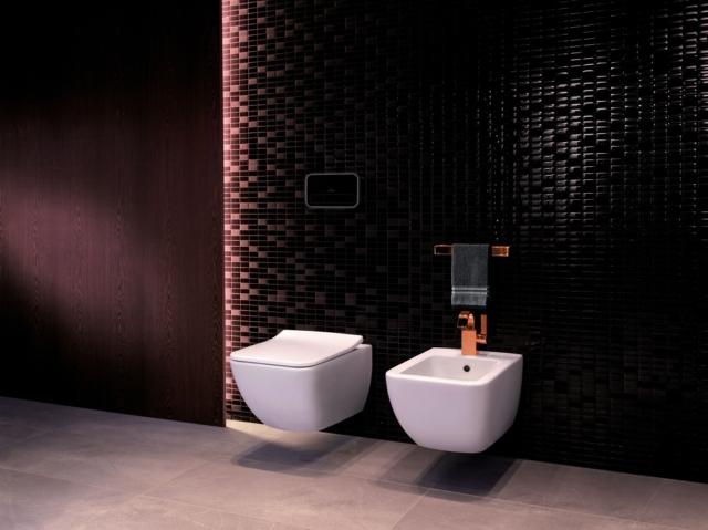 sanitari sospesi collezione Venticello di Villeroy & Boch in ceramica bianca con wc senza brida sanitari sospesi collezione Venticello di Villeroy & Boch in ceramica bianca con wc senza brida