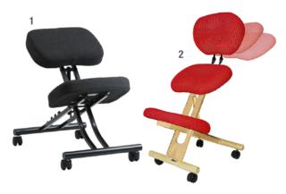 1. Riduce la tensione della zona lombare la sedia Eifred di Ikea con appoggio per le ginocchia. Dotata di rotelle, rivestita grigio scuro, misura L 66 x P 45 x H 67 cm e costa 79 euro.
2. È in legno di “rubber wood” (albero della gomma) la sedia ergonomica professionale su ruote Ergo di Cinius con imbottitura indeformabile e schienale reclinabile con inclinazione regolabile. Nella versione senza schienale, costa 118 euro, con schienale costa 179 euro. 1. Riduce la tensione della zona lombare la sedia Eifred di Ikea con appoggio per le ginocchia. Dotata di rotelle, rivestita grigio scuro, misura L 66 x P 45 x H 67 cm e costa 79 euro.
2. È in legno di “rubber wood” (albero della gomma) la sedia ergonomica professionale su ruote Ergo di Cinius con imbottitura indeformabile e schienale reclinabile con inclinazione regolabile. Nella versione senza schienale, costa 118 euro, con schienale costa 179 euro.