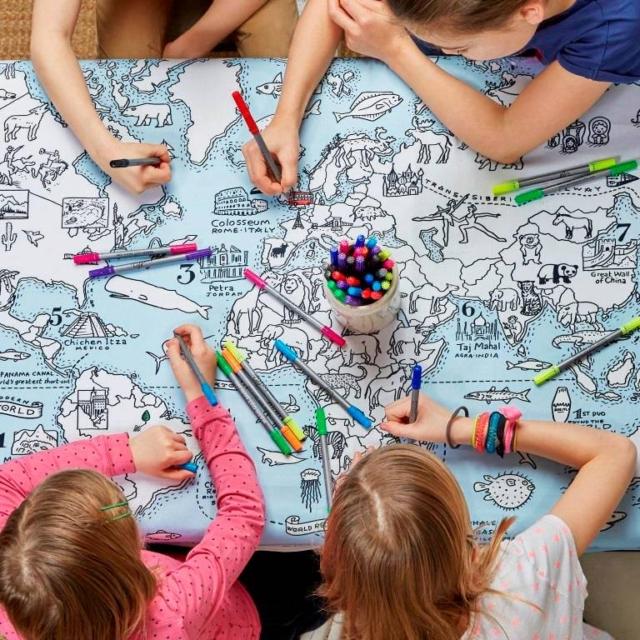 tovaglia mappa del mondo Eatsleepoodle tovaglia mappa del mondo Eatsleepoodle