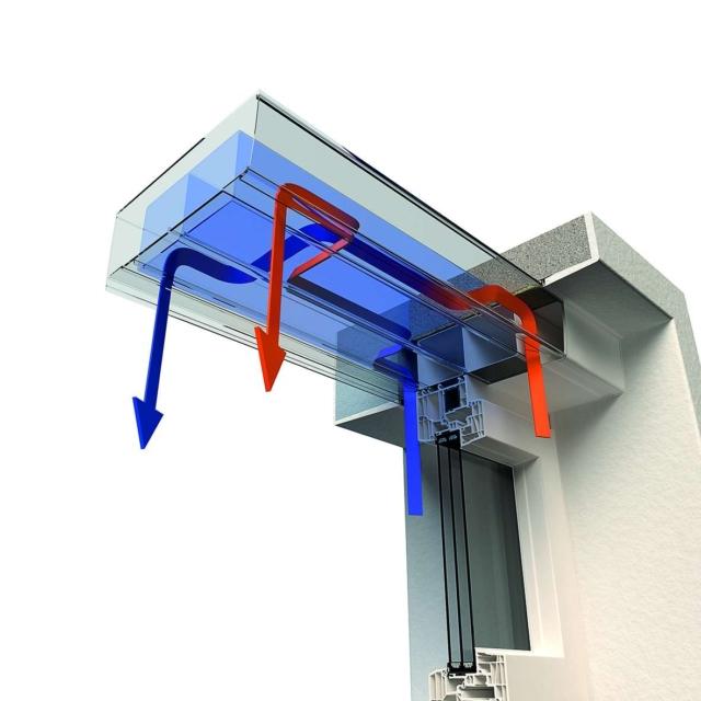 L’aeratore motorizzato ActiveVent di Finstral assicura un ricambio d’aria anche quando la finestra è chiusa per motivi di sicurezza, assenza dei proprietari di casa, inquinamento atmosferico o acustico. Il sistema, applicato sulla parte superiore o laterale del serramento, è dotato di due motori che gestiscono l’afflusso o il deflusso dell’aria, per arieggiare in modo attivo e telecomandato. Su richiesta il sistema può essere affiancato da uno scambiatore di calore, che recupera il calore dell’aria viziata in uscita per riscaldare l’aria pulita in entrata, evitando così la dispersione di energia. Per la manutenzione è sufficiente cambiare i filtri una volta l’anno. www.finstral.com L’aeratore motorizzato ActiveVent di Finstral assicura un ricambio d’aria anche quando la finestra è chiusa per motivi di sicurezza, assenza dei proprietari di casa, inquinamento atmosferico o acustico. Il sistema, applicato sulla parte superiore o laterale del serramento, è dotato di due motori che gestiscono l’afflusso o il deflusso dell’aria, per arieggiare in modo attivo e telecomandato. Su richiesta il sistema può essere affiancato da uno scambiatore di calore, che recupera il calore dell’aria viziata in uscita per riscaldare l’aria pulita in entrata, evitando così la dispersione di energia. Per la manutenzione è sufficiente cambiare i filtri una volta l’anno. www.finstral.com