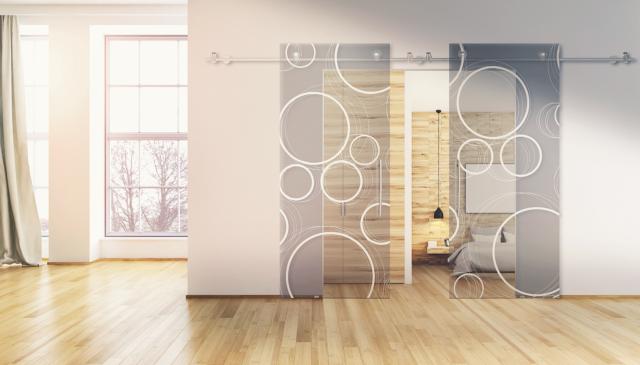 Porta scorrevole esterno muro Visioni Linea LN17TS di Gruppo AIP Porta scorrevole esterno muro Visioni Linea LN17TS di Gruppo AIP