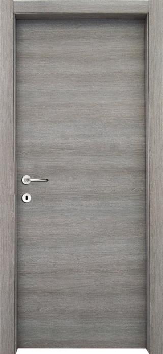 Porta a battente Mimetika collezione Platinum di Obi laminato spazzolato rovere grigio Porta a battente Mimetika collezione Platinum di Obi laminato spazzolato rovere grigio