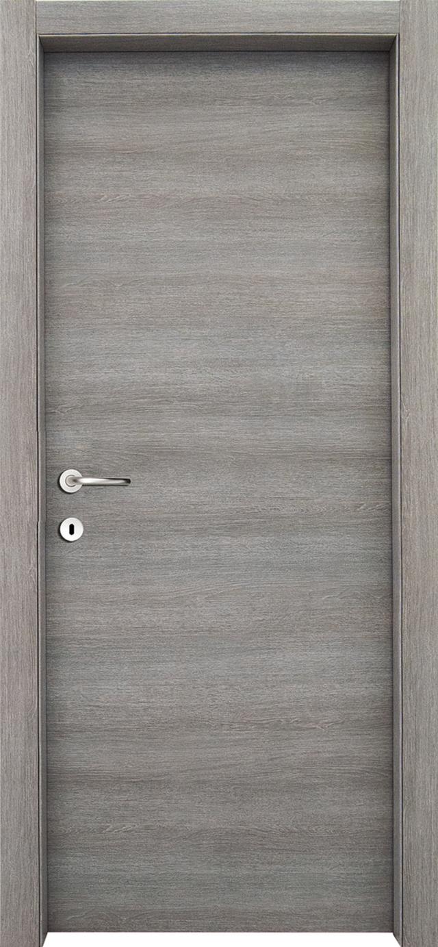 Porta a battente Mimetika collezione Platinum di Obi laminato spazzolato rovere grigio Porta a battente Mimetika collezione Platinum di Obi laminato spazzolato rovere grigio