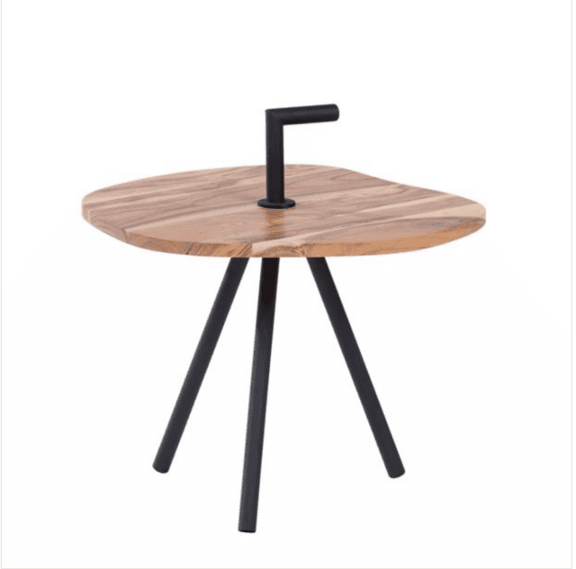 casa tavolino gambe metallo nero top legno casa tavolino gambe metallo nero top legno