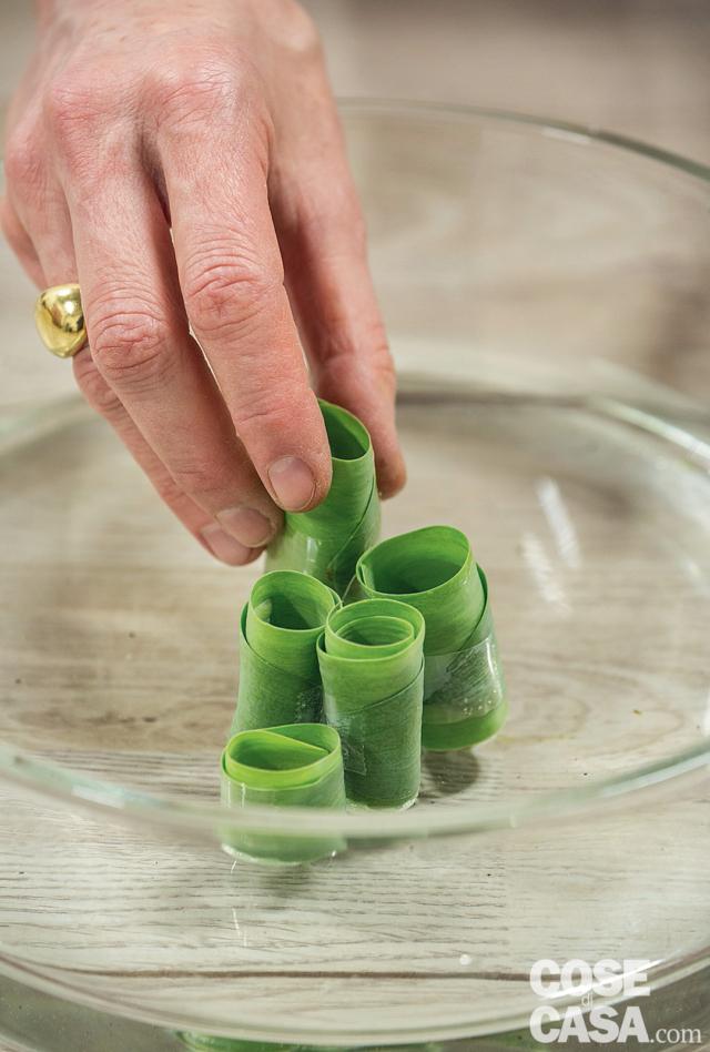 creare tanti cilindri di foglie creare tanti cilindri di foglie