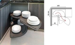 cucina Gamadecor Porcelanosa Solution Kitchen Corner vassoi sagomati per base angolare cucina Gamadecor Porcelanosa Solution Kitchen Corner vassoi sagomati per base angolare