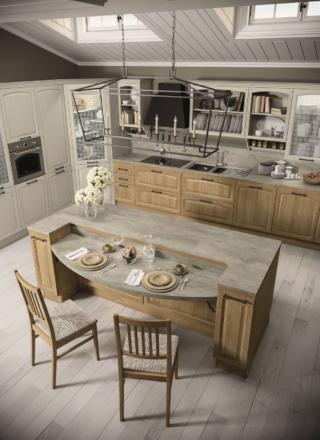 cucina legno rovere crudo febal casa gala isola bancone snack cucina legno rovere crudo febal casa gala isola bancone snack