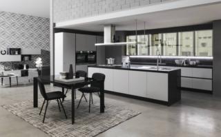 cucina superfici igienizzabili febal casa sand ante pet grigio isola cucina superfici igienizzabili febal casa sand ante pet grigio isola