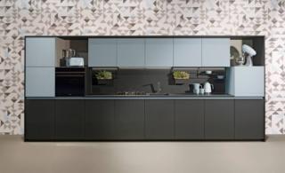 cucina superfici igienizzabili maistri arka ante fenix nero azzurro lineare cucina superfici igienizzabili maistri arka ante fenix nero azzurro lineare