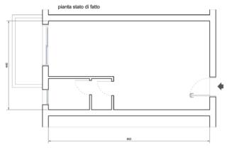 pianta stato di fatto monolocale con letto dietro pannelli pianta stato di fatto monolocale con letto dietro pannelli