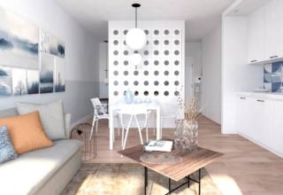 render monolocale con letto dietro pannelli render monolocale con letto dietro pannelli