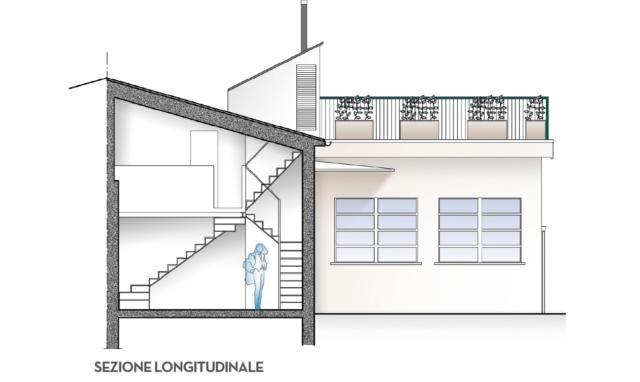 scala a giorno 90 mq sezione scala a giorno 90 mq sezione