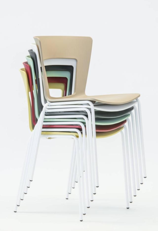 sedia impilabile riflessi lilia scocca tecnopolimero plastico gambe metallo verniciato bianco sedia impilabile riflessi lilia scocca tecnopolimero plastico gambe metallo verniciato bianco