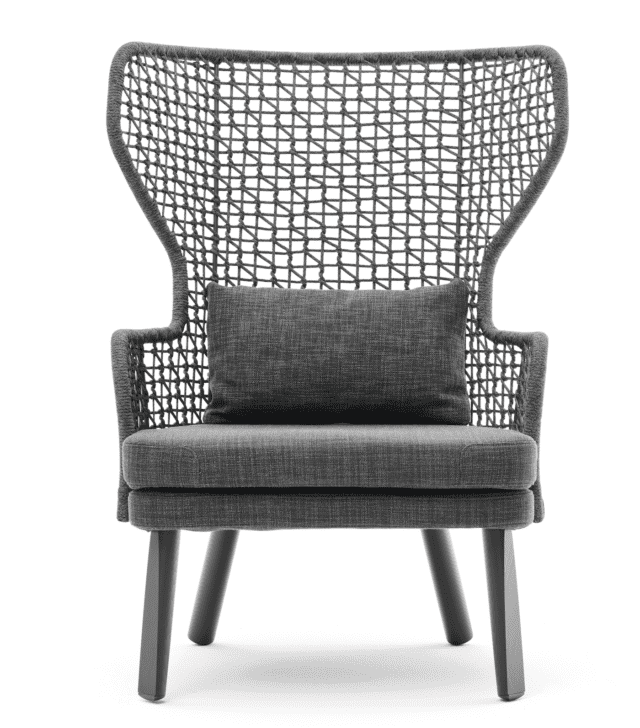varaschin poltrona bergère rattan sintetico grigio varaschin poltrona bergère rattan sintetico grigio