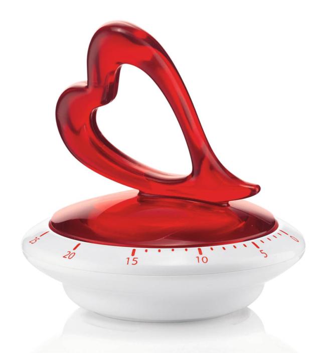 Timer Guzzini, Love a forma di cuore Timer Guzzini, Love a forma di cuore