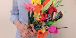 Il bouquet  di origami