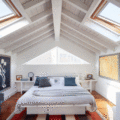 camera-da-letto-con-finestre-per-tetti-velux
