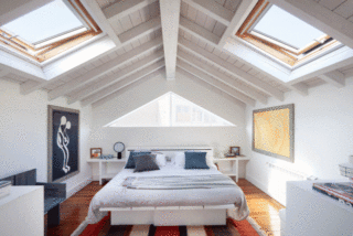 camera-da-letto-con-finestre-per-tetti-velux camera-da-letto-con-finestre-per-tetti-velux
