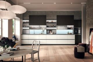 cucina moderna ante lisce Link Snaidero laccato opaco bianco lineare cucina moderna ante lisce Link Snaidero laccato opaco bianco lineare