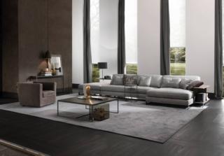 divano con penisola Davis Book di Frigerio divano con penisola Davis Book di Frigerio