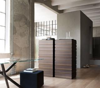mobili alti e stretti Nine di Lema struttura rovere termotrattato nove cassetti mobili alti e stretti Nine di Lema struttura rovere termotrattato nove cassetti