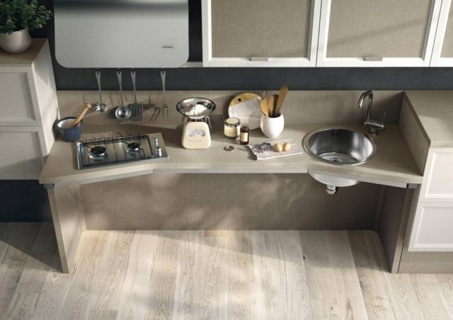 particolare della cucina Utility System di Scavolini disabili particolare della cucina Utility System di Scavolini disabili