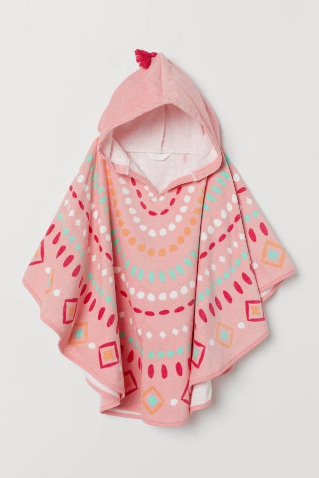 biancheria bagno poncho bambina rosa H&M Home biancheria bagno poncho bambina rosa H&M Home
