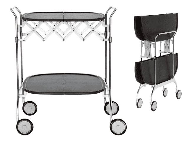 carrello richiudibile gastone kartell materiale plastico verniciato acciaio cromato carrello richiudibile gastone kartell materiale plastico verniciato acciaio cromato