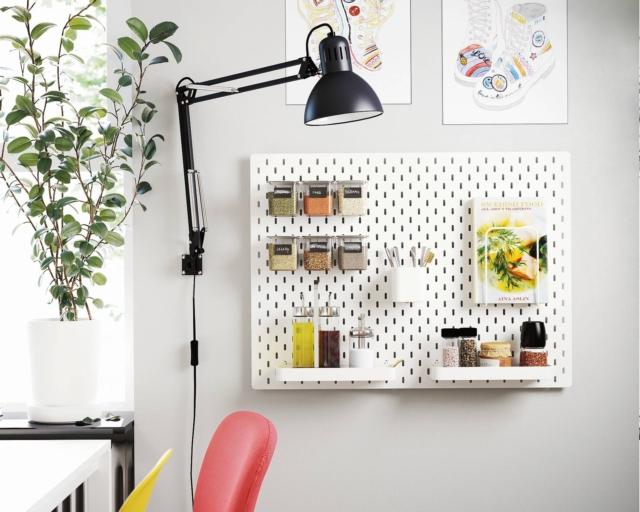 pannello traforato portaoggetti skadis ikea cucina studio con accessori pannello traforato portaoggetti skadis ikea cucina studio con accessori