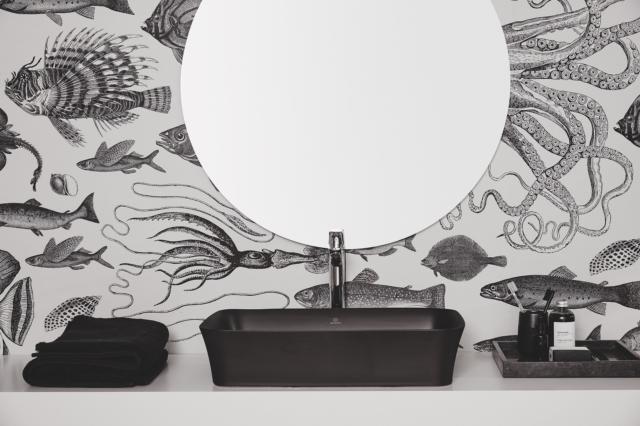 lavabo ultrasottile rettangolare da appoggio Ipalyss di Ideal Standard senza foro rubinetteria e senza troppopieno in Diamatec® con bordi di 3,8 mm lavabo ultrasottile rettangolare da appoggio Ipalyss di Ideal Standard senza foro rubinetteria e senza troppopieno in Diamatec® con bordi di 3,8 mm