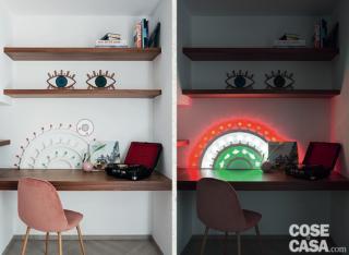 zona studio nella controparete multitasking per il living della casa di 100 mq zona studio nella controparete multitasking per il living della casa di 100 mq