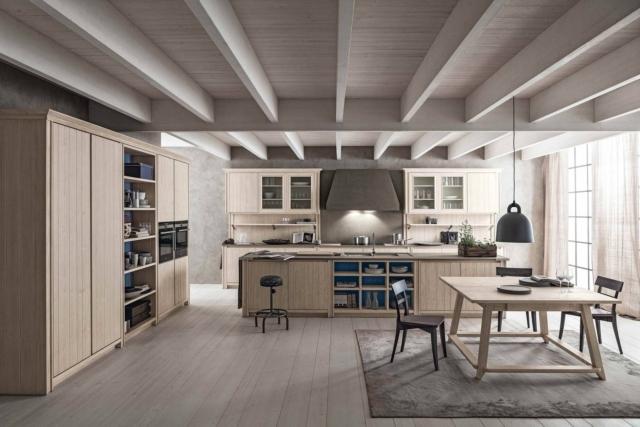 cucina isola maestrale beige scandola mobili ante legno massello abete cucina isola maestrale beige scandola mobili ante legno massello abete