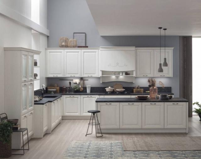 cucina retro tonalita neutre lola arrex ante legno frassino laccato bianco isola cucina retro tonalita neutre lola arrex ante legno frassino laccato bianco isola