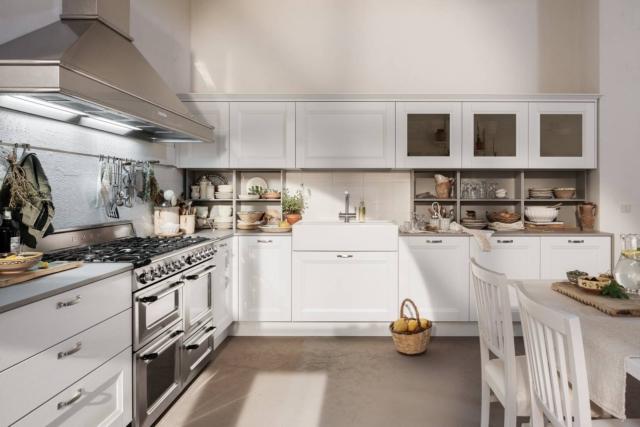 cucina retro tonalita neutre vintage venetacucine ante laccato bianco artico angolare cucina retro tonalita neutre vintage venetacucine ante laccato bianco artico angolare