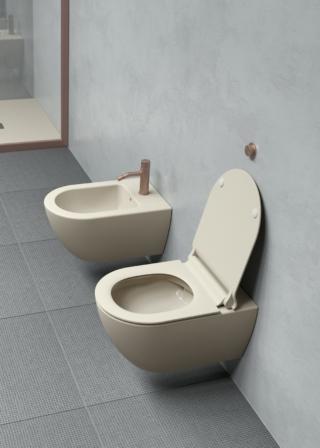 sanitari sospesi collezione Color Elements di GSI color creta sanitari sospesi collezione Color Elements di GSI color creta