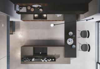 cucina penisola d23 doimo cucine essenza noce scalfito fenix ntm nero piani lavoro laminato hpl graniglia basalto piano snack sgabelli cucina penisola d23 doimo cucine essenza noce scalfito fenix ntm nero piani lavoro laminato hpl graniglia basalto piano snack sgabelli