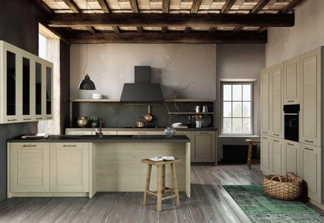 cucina tradizionale penisola cottage fratelli mirandola abete massello spazzolato anta telaio cucina tradizionale penisola cottage fratelli mirandola abete massello spazzolato anta telaio