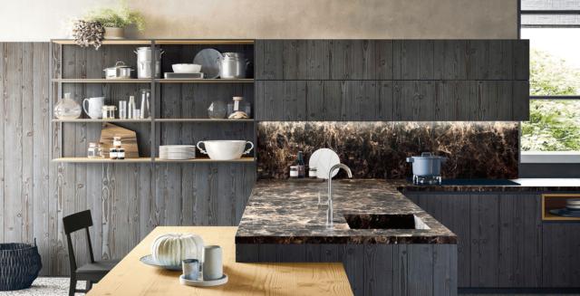 cucina penisola maestrale scandola mobili abete massello top laminato unicolor emperador piano snack legno vecchio lavello integrato vani giorno metallo cucina penisola maestrale scandola mobili abete massello top laminato unicolor emperador piano snack legno vecchio lavello integrato vani giorno metallo