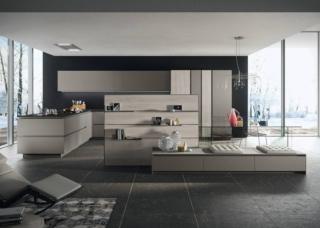 cucina aperta living look snaidero ante laccato grigio titanio penisola cucina aperta living look snaidero ante laccato grigio titanio penisola